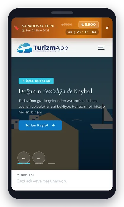 Web sitesi mobil görünüm