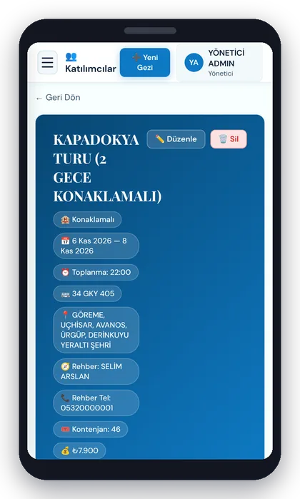 Panel tur detayı mobil